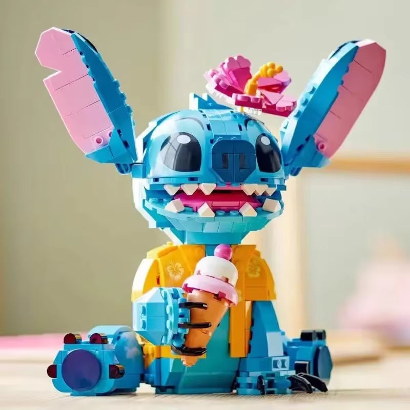 Disney 2024 New 730Pcs Stitch Compatible 43249 Building Blocks Stitch Girl Boy Birthday Christmas Gift Toys