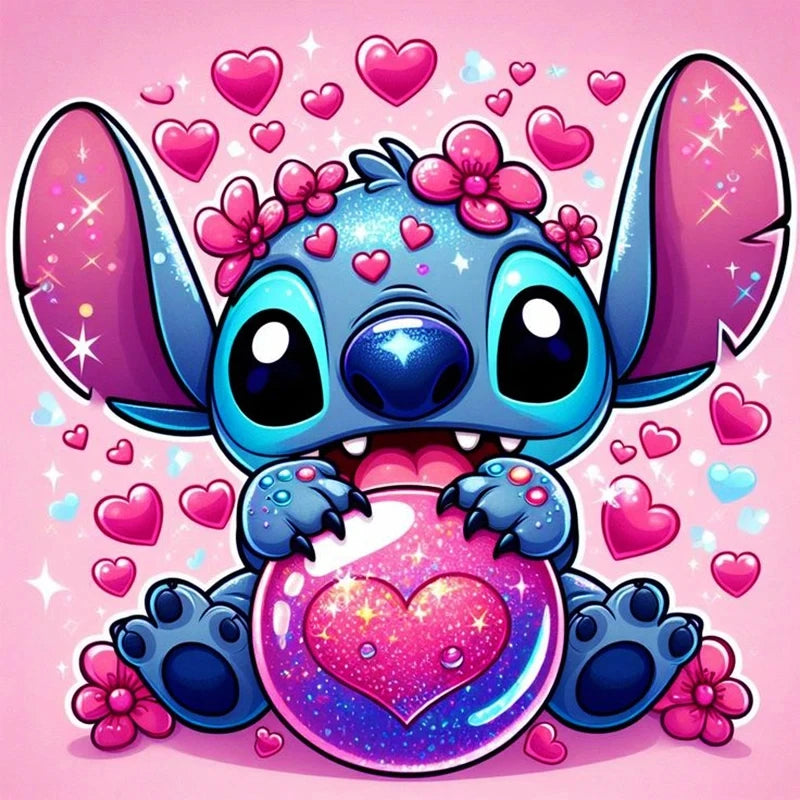 Disney Diamond Mosaic Lilo Stitch Painting Full round Stitch Embroidery Cartoon Picture Rhinestones New Arrival Decor for Home