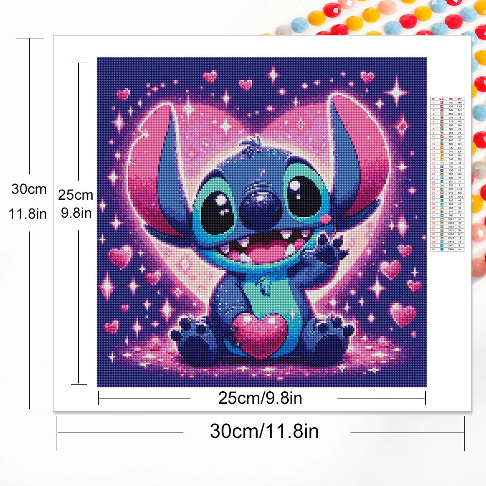 Disney Diamond Mosaic Lilo Stitch Painting Full round Stitch Embroidery Cartoon Picture Rhinestones New Arrival Decor for Home