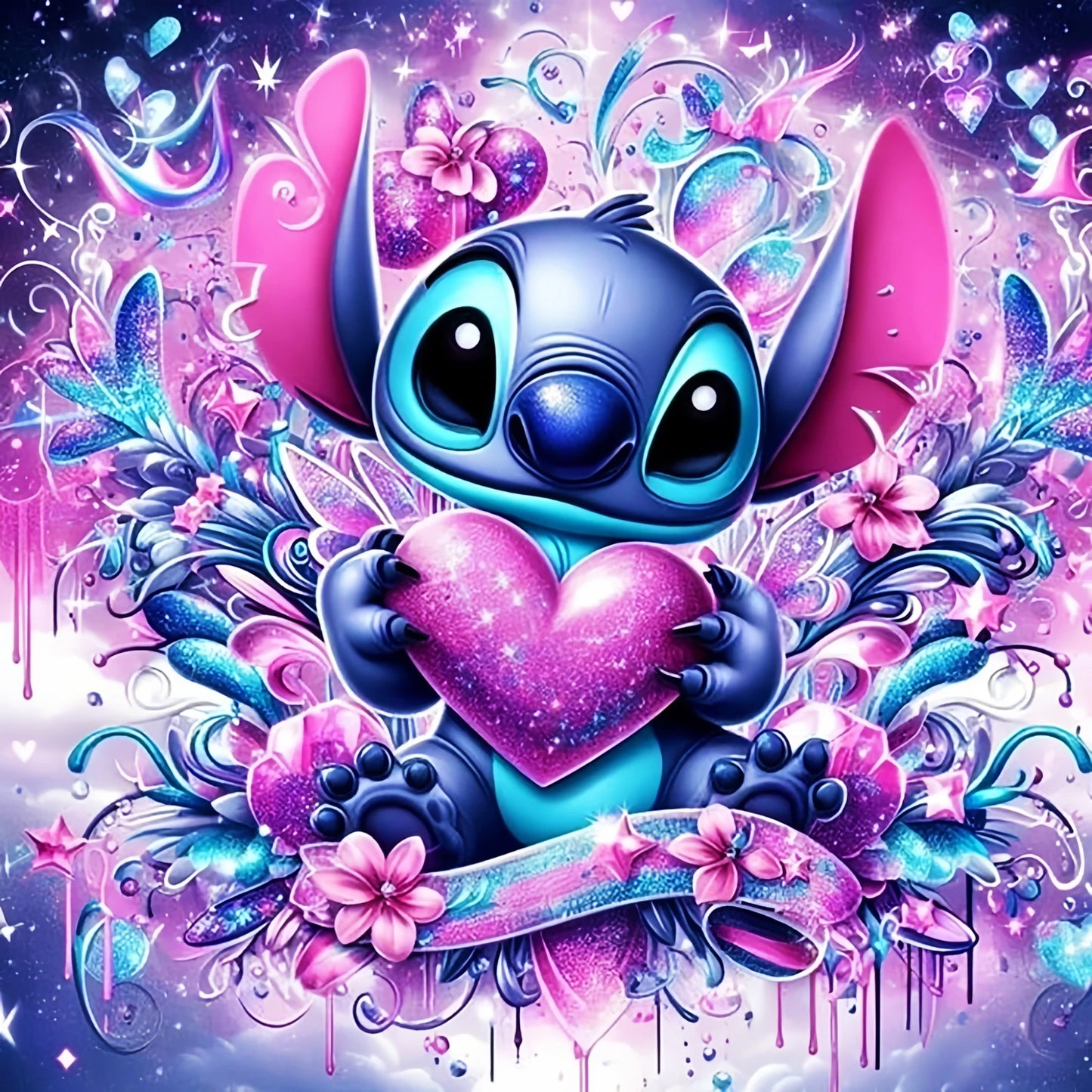 Disney Diamond Mosaic Lilo Stitch Painting Full round Stitch Embroidery Cartoon Picture Rhinestones New Arrival Decor for Home