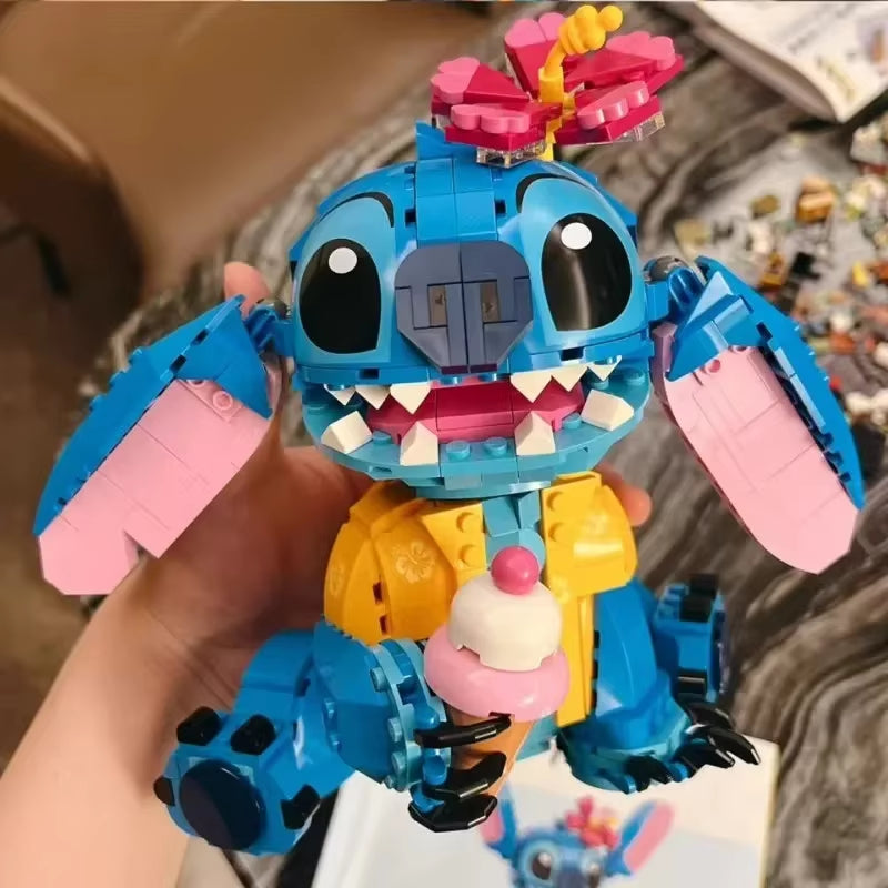 Disney 2024 New 730Pcs Stitch Compatible 43249 Building Blocks Stitch Girl Boy Birthday Christmas Gift Toys