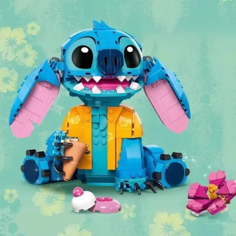 Disney 2024 New 730Pcs Stitch Compatible 43249 Building Blocks Stitch Girl Boy Birthday Christmas Gift Toys