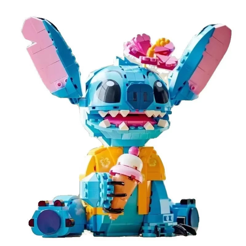 Disney 2024 New 730Pcs Stitch Compatible 43249 Building Blocks Stitch Girl Boy Birthday Christmas Gift Toys