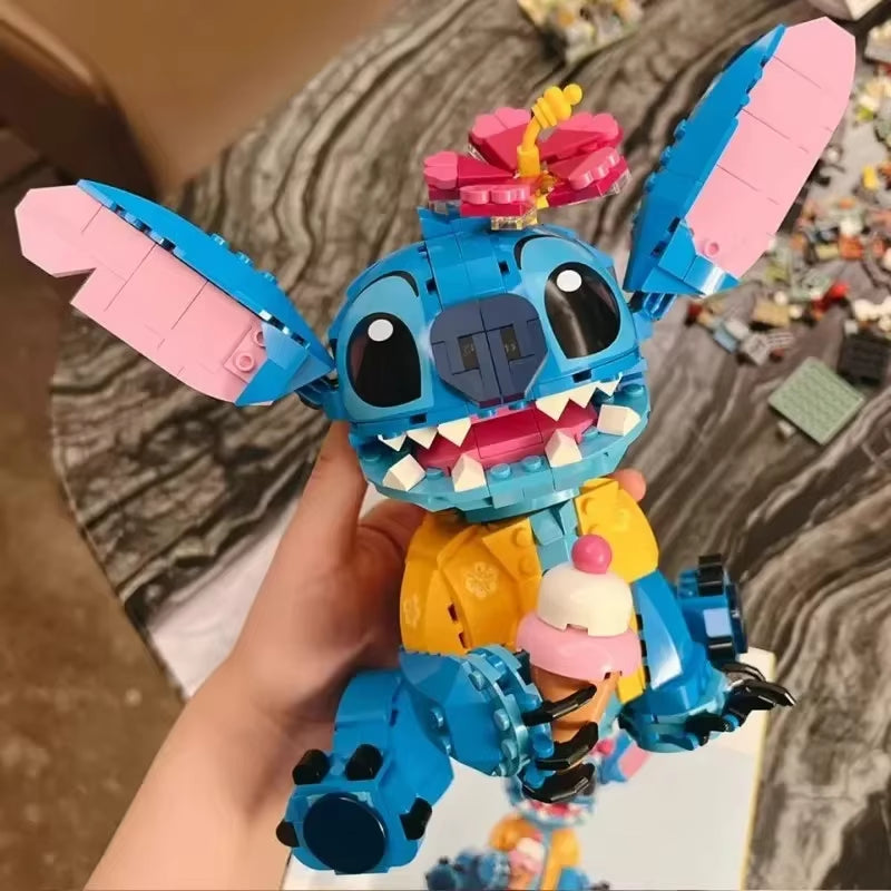 Disney 2024 New 730Pcs Stitch Compatible 43249 Building Blocks Stitch Girl Boy Birthday Christmas Gift Toys